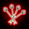 Four Mallet Play Technique Vibraphonist Playing Vibraphone Mallet Percussion RGB Neon Sign - Image 2