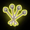 Four Mallet Play Technique Vibraphonist Playing Vibraphone Mallet Percussion RGB Neon Sign - Image 5