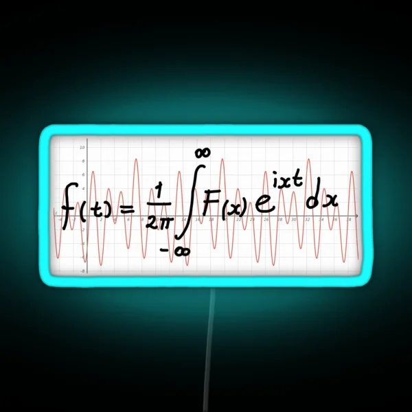 Fourier Transform RGB Neon Sign