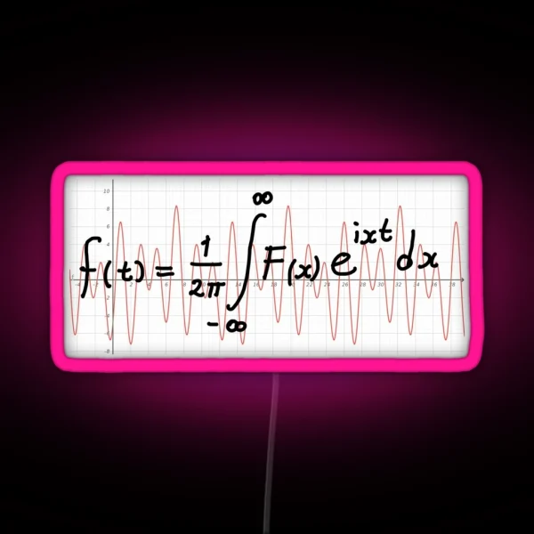 Fourier Transform RGB Neon Sign