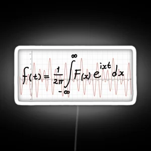 Fourier Transform RGB Neon Sign