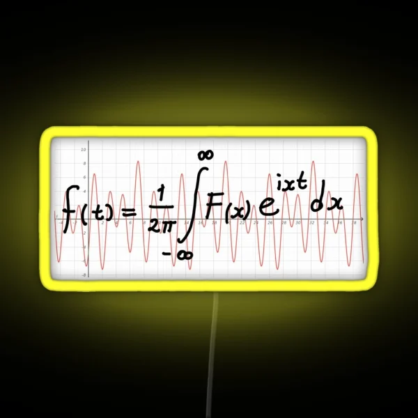 Fourier Transform RGB Neon Sign
