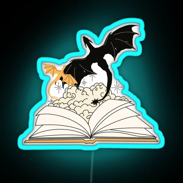 Fourth Wing Dragons RGB Neon Sign