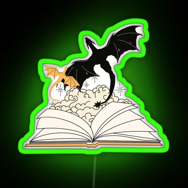 Fourth Wing Dragons RGB Neon Sign