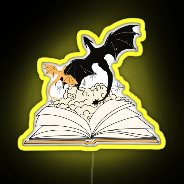 Fourth Wing Dragons RGB Neon Sign