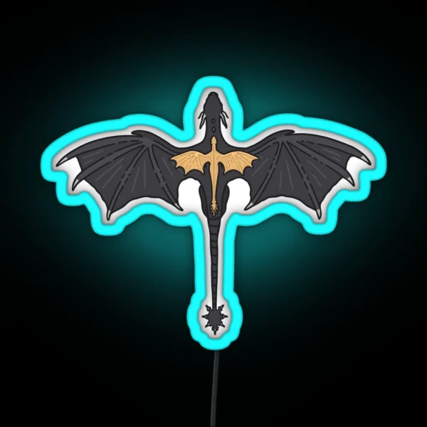 Fourth Wing Tairn And Andarna RGB Neon Sign