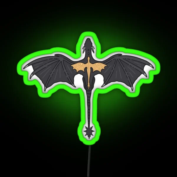 Fourth Wing Tairn And Andarna RGB Neon Sign