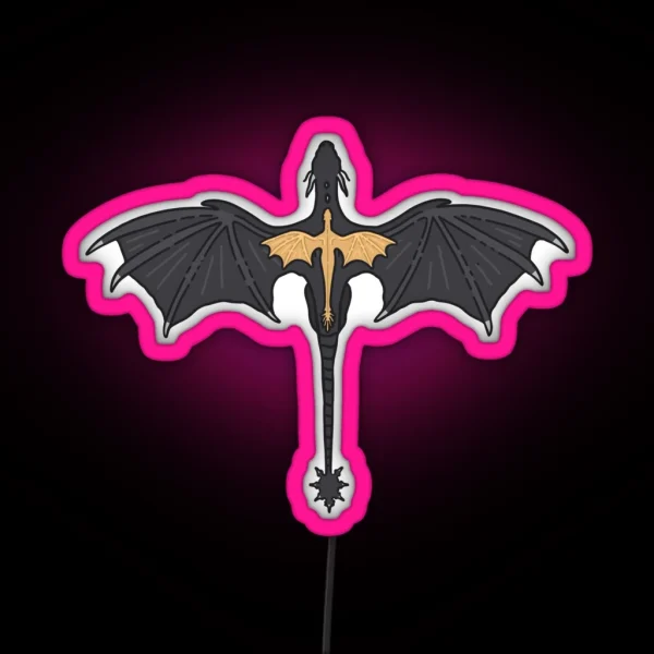 Fourth Wing Tairn And Andarna RGB Neon Sign