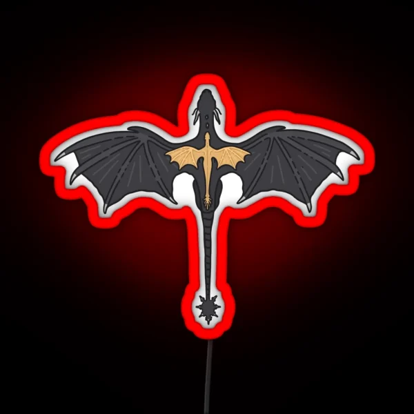 Fourth Wing Tairn And Andarna RGB Neon Sign