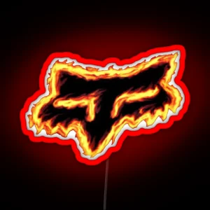 Fox Head On Fire RGB Neon Sign