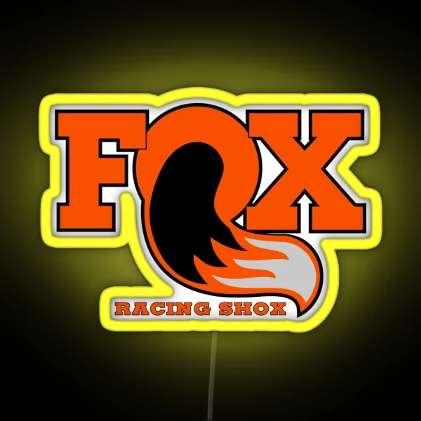 Fox Racing Shox Orange RGB Neon Sign