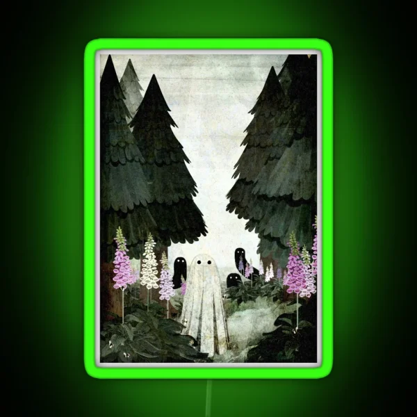 Foxglove Ghosts RGB Neon Sign