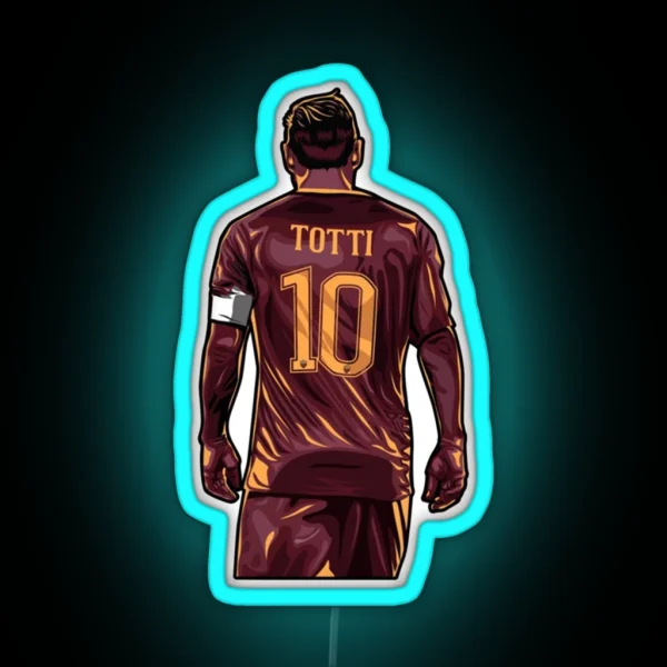 Francesco Totti Art RGB Neon Sign