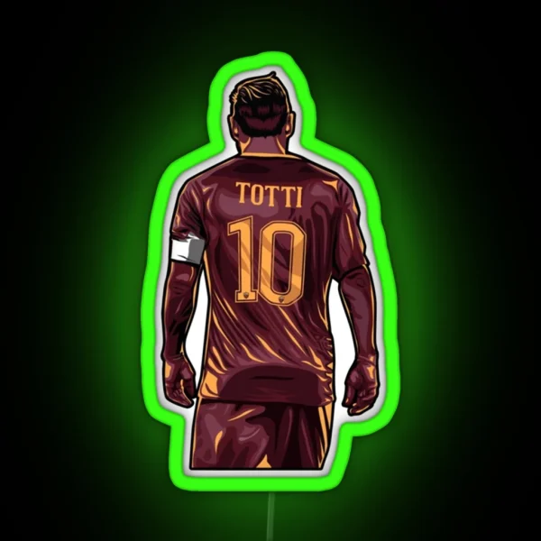 Francesco Totti Art RGB Neon Sign
