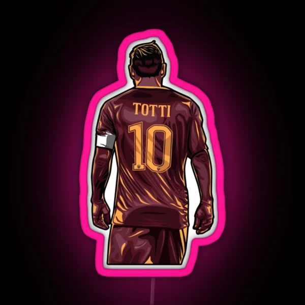 Francesco Totti Art RGB Neon Sign