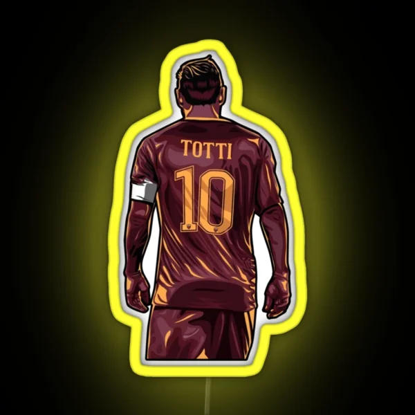 Francesco Totti Art RGB Neon Sign