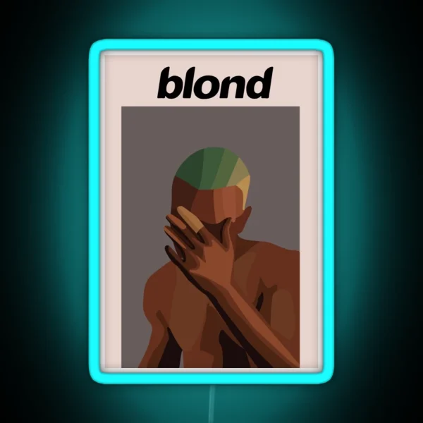 Frank Ocean Illustration RGB Neon Sign