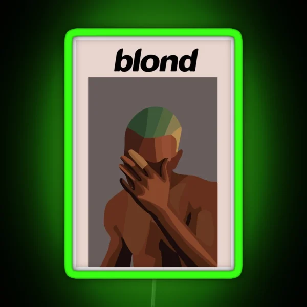 Frank Ocean Illustration RGB Neon Sign