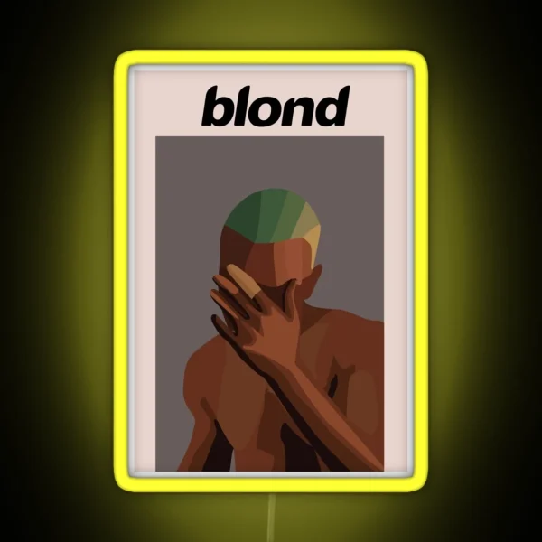 Frank Ocean Illustration RGB Neon Sign