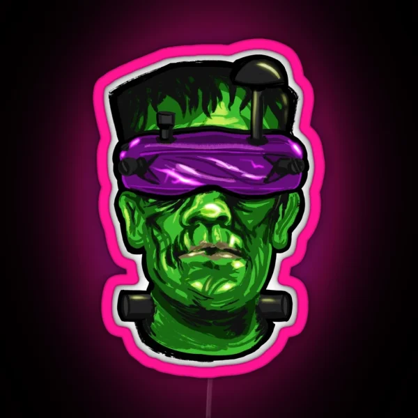 Frankenstein FPV Goggles Halloween Drone Hobby Led FPV RGB Neon Sign