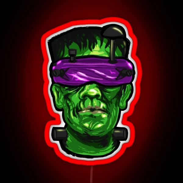 Frankenstein FPV Goggles Halloween Drone Hobby Led FPV RGB Neon Sign