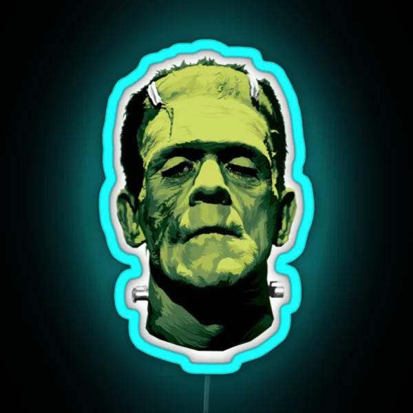Frankenstein Ledthe Monster Classic Greens RGB Neon Sign
