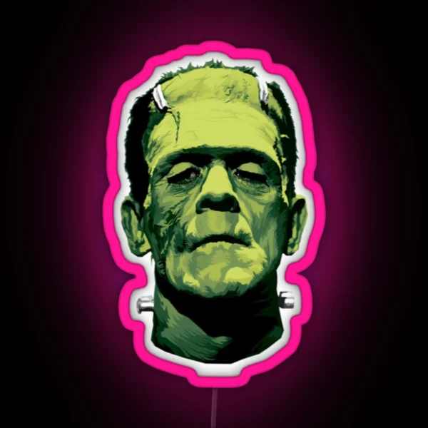 Frankenstein Ledthe Monster Classic Greens RGB Neon Sign
