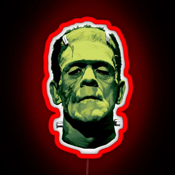 Frankenstein Ledthe Monster Classic Greens RGB Neon Sign