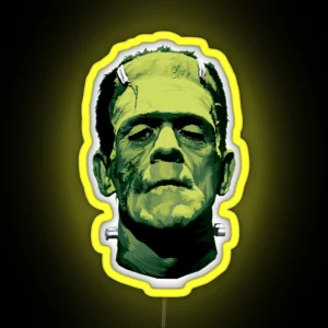 Frankenstein Ledthe Monster Classic Greens Version RGB Neon Sign