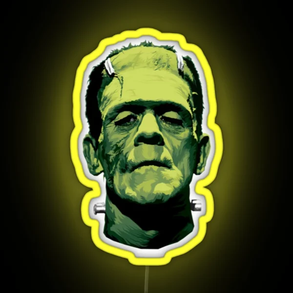 Frankenstein Ledthe Monster Classic Greens RGB Neon Sign