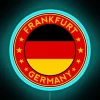 Frankfurt Germany Deutschland RGB Neon Sign - Image 2