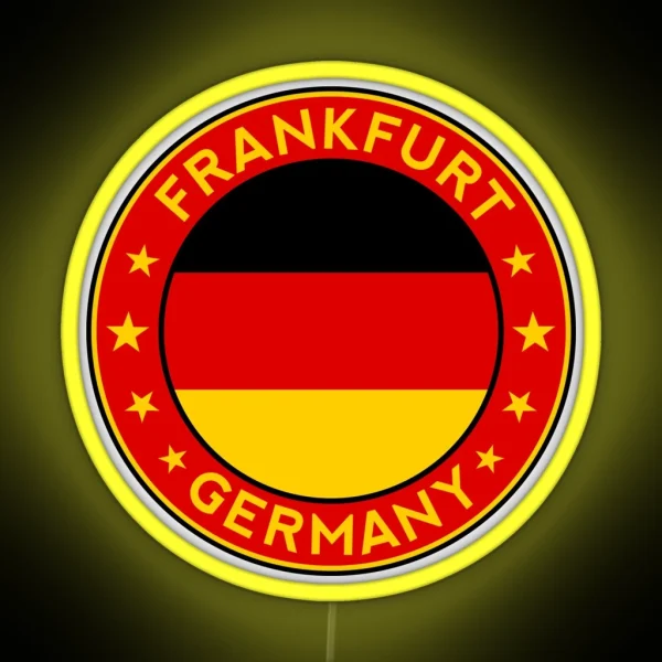 Frankfurt Germany Deutschland RGB Neon Sign