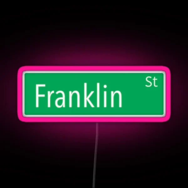 Franklin Street RGB Neon Sign