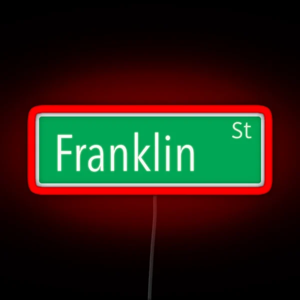 Franklin Street RGB Neon Sign