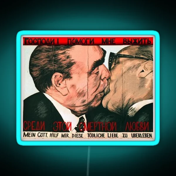 Fraternal Kiss RGB Neon Sign