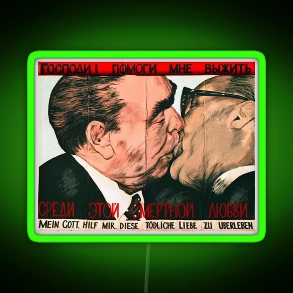 Fraternal Kiss RGB Neon Sign