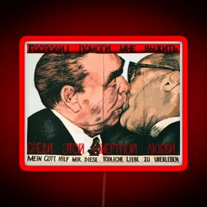 Fraternal Kiss RGB Neon Sign