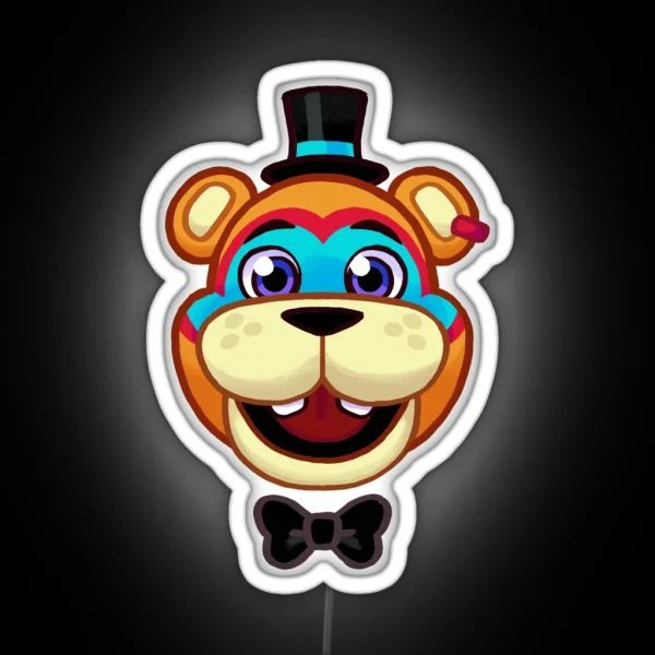 Freddy Fazbear Face RGB Neon Sign