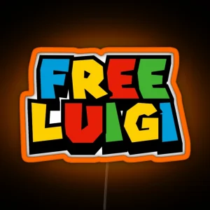 Free Luigi Mangione RGB Neon Sign