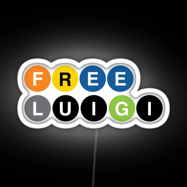 FREE LUIGI RGB Neon Sign