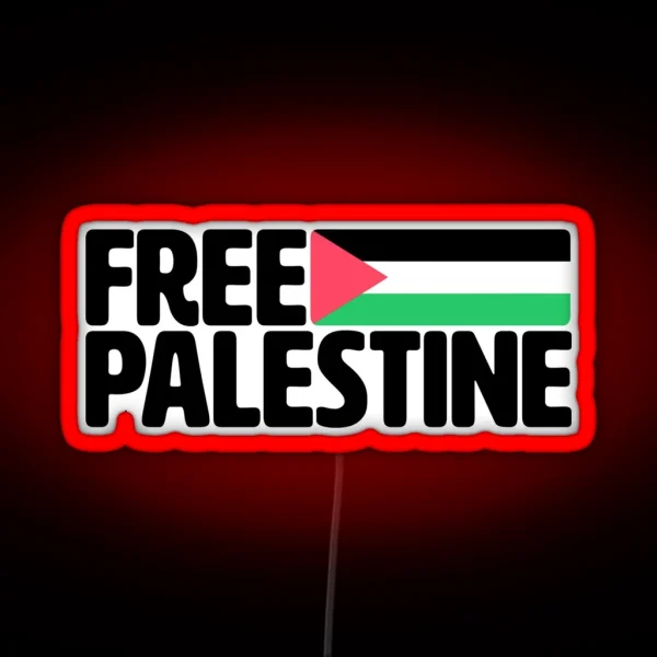 Free Palestine Palestinian RGB Neon Sign
