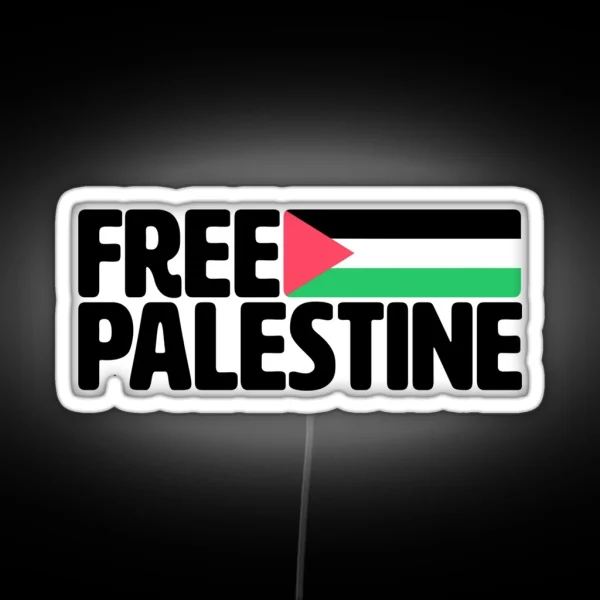 Free Palestine Palestinian RGB Neon Sign