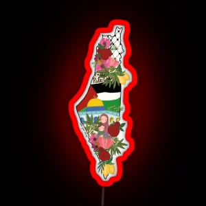 Free Palestine RGB Neon Sign