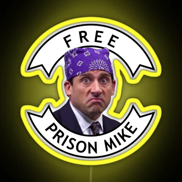 Free Prison Mike RGB Neon Sign