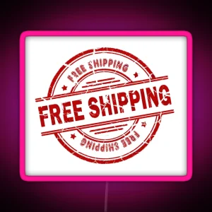 Free Shiping Stamp RGB Neon Sign