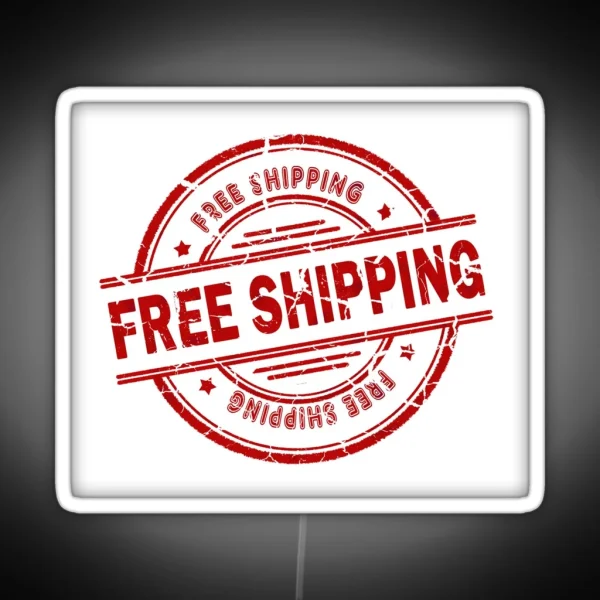 Free Shiping Stamp RGB Neon Sign