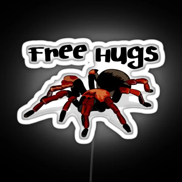 Free Spider Hugs RGB Neon Sign