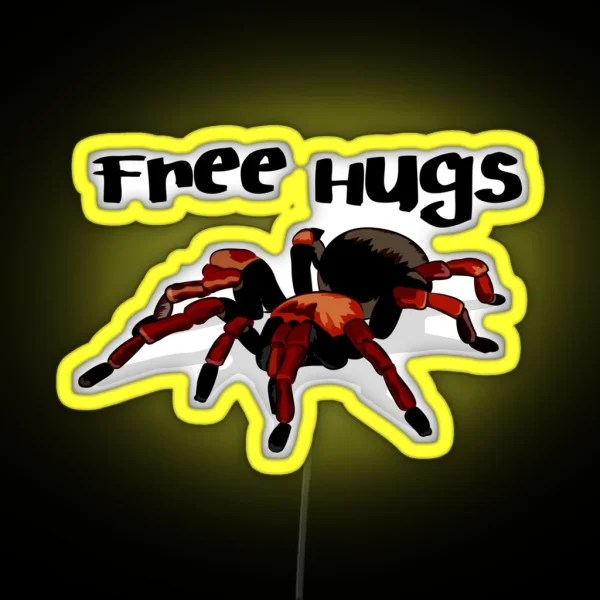Free Spider Hugs RGB Neon Sign