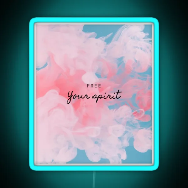 Free Your Spirit Design RGB Neon Sign