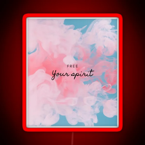 Free Your Spirit Design RGB Neon Sign